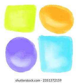 Spot, isolated on a white background. Drawing with markers.   Hand-drawn illustration.  Vector