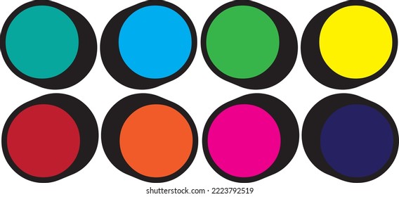 Elementos puntuales para tarjetas infográficas
