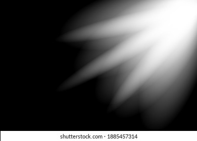 Efecto de la luz solar. Ilustración de png o vector de brillo de foco. 