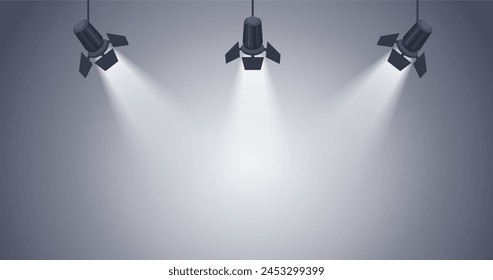 Spot lights background vector design in eps 10