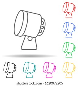 spot multi color style icon. Simple thin line, outline vector of spotlight icons for ui and ux, website or mobile application