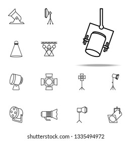 spot on the counter icon. Spotlight icons universal set for web and mobile