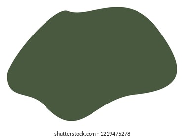 Spot simple icon on a white background. Isolated spot simple symbol with flat style.