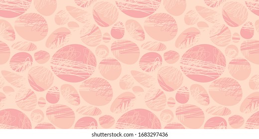 Spot and sketch lines abstract pale color seamless pattern for background, fabric, textile, wrap, surface, web and print design. Elegant minimal tender colors rapport.
