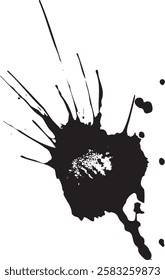 A spot of spattered paint