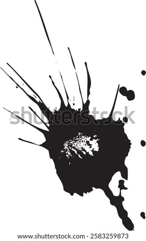 A spot of spattered paint