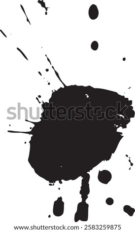 A spot of spattered paint