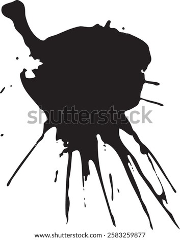 A spot of spattered paint