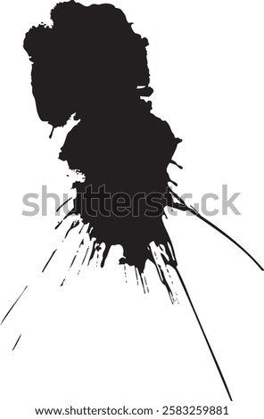 A spot of spattered paint