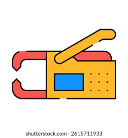 spot welding line icon vector. spot welding sign. isolated symbol illustration