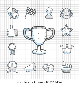 Spotless Series | Hand drawn Airplane  icon set