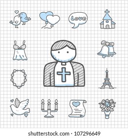 Spotless Series | hand drawn love,wedding,fashion icon set