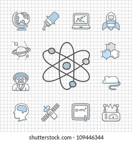 Spotless Series | Hand drawn Science icon set