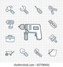 Spotless Series | Hand drawn Tool  icon set