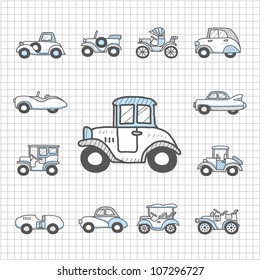 Spotless Series | old cars,transportation , automobile, icon set