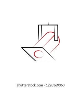 spotlight 2 colored line icon. Simple colored element illustration. spotlight outline symbol design from theater set