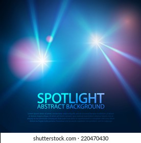 Spotlight abstract background. Vector illustration