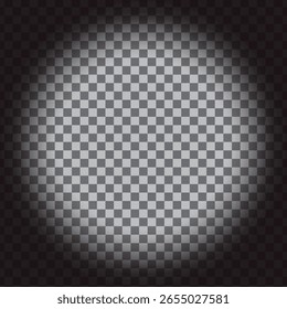 Plano de fundo de destaque. Textura de efeito de luz. Padrão quadriculado iluminado. Gráfico de estágio de vetor.