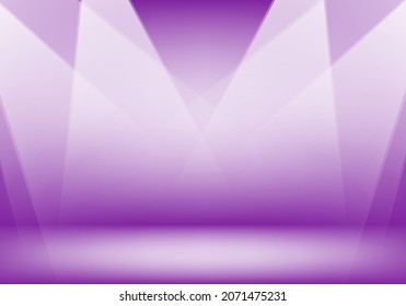 Spotlight background with purple color. Vector illustration