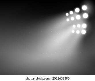 Spotlight background show background. Light blue vector glow abstract spotlight scene