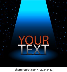 spotlight background vector illustration