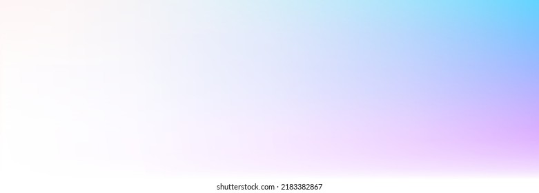 Spotlight Color Bright White Water Pastel Horizontal Gradient Mesh Background. Multicolor Sky Clean Light Soft Gradient Blurry Texture. Vibrant Colorful Vivid Sunset Sunrise Blurred Sky Background.