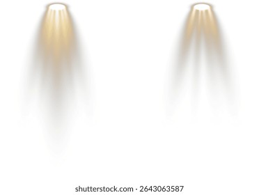 Spotlight cuts through silent stage air. Projector beam glows over velvet platform. Bright ray descends on darkened backdrop. Studio flare flickers with ambient shimmer. 