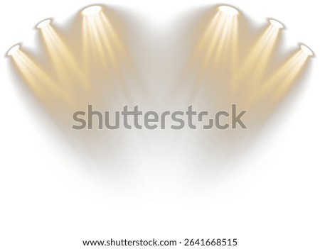 Spotlight cuts through silent stage air. Projector beam glows over velvet platform. Bright ray descends on darkened backdrop. Studio flare flickers with ambient shimmer. 