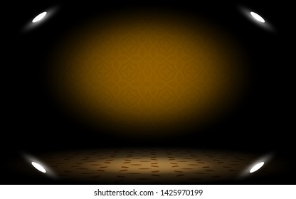 spotlight in the dark room
