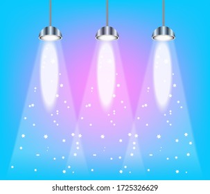 Spotlight effect backdrop scene party