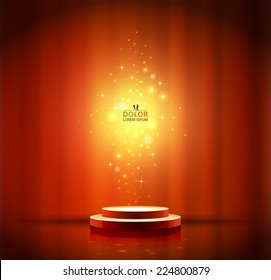 Spotlight-Effekt roter Hintergrund