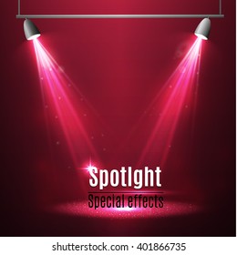 Spotlight effect scene background.
