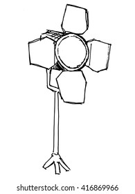 spotlight is equipment of theater