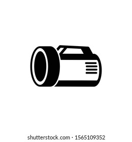 Spotlight flashlight icon in trendy flat style isolated on white background. Symbol for your web site design, logo, app, UI. Vector illustration, EPS