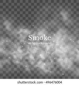 Spotlight with fog vector background. Eps10.