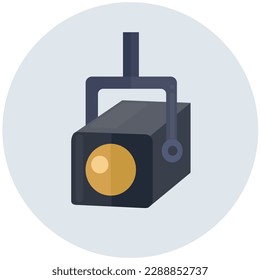 Spotlight icon clipart isolated vector illustration