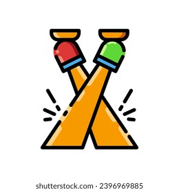 Spotlight icon color style vector illustration