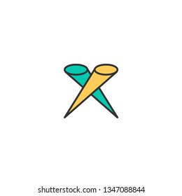Spotlight icon design. Essential icon vector illustration