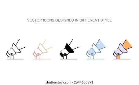 Design de ícone de destaque com ilustração de estoque de fundo branco