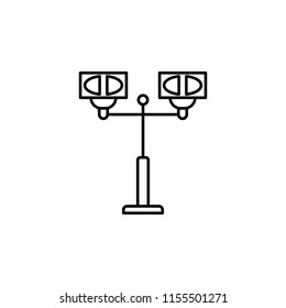 spotlight icon. Element of lighting icon for mobile concept and web apps. Thin line spotlight icon can be used for web and mobile