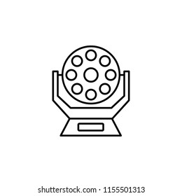 spotlight icon. Element of lighting icon for mobile concept and web apps. Thin line spotlight icon can be used for web and mobile