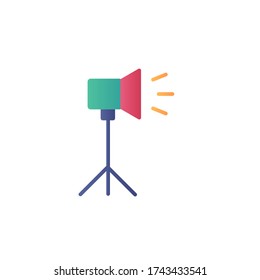 spotlight icon flat design vector color design. isolated on white background
