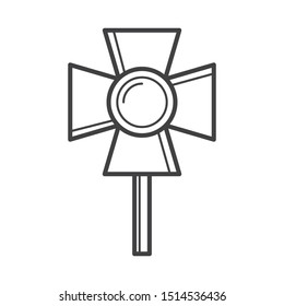 spotlight icon in flat style isolated. Vector Symbol illustration.