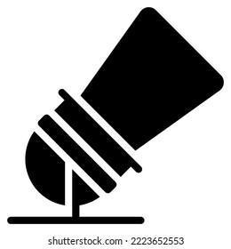 spotlight icon with glyph style and 64 px base. Suitable for website design, logo, app, UI, and etc.
