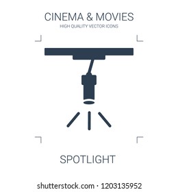 spotlight icon. high quality filled spotlight icon on white background. from cinema collection flat trendy vector spotlight symbol. use for web and mobile