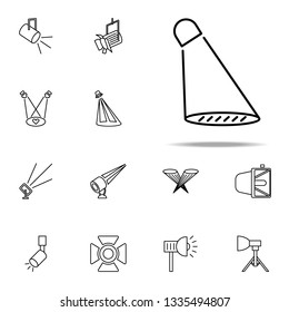 spotlight icon. Spotlight icons universal set for web and mobile