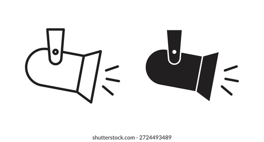 Spotlight icon illustration, thin line vector, web design sign,