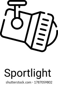 spotlight icon isolated on white background