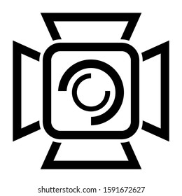 spotlight icon isolated sign symbol vector illustration - high quality black style vector icons
