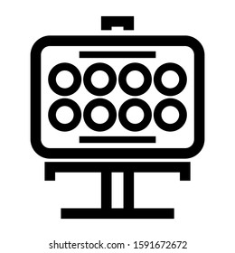spotlight icon isolated sign symbol vector illustration - high quality black style vector icons
